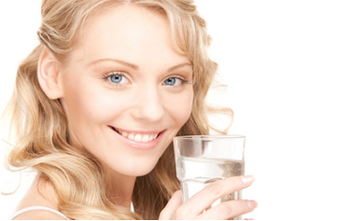 Girl with Alkaline Water
